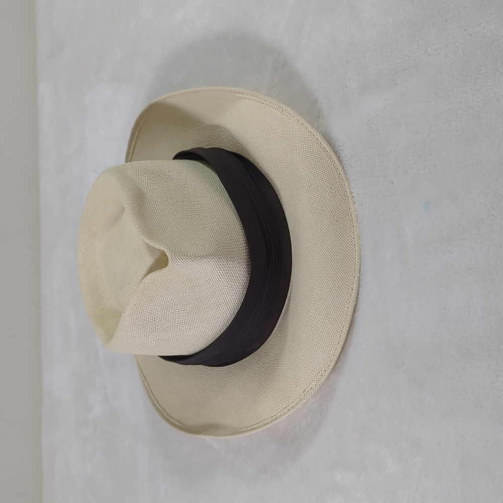 Vintage Bailey of California 'Cuban' straw fedora L